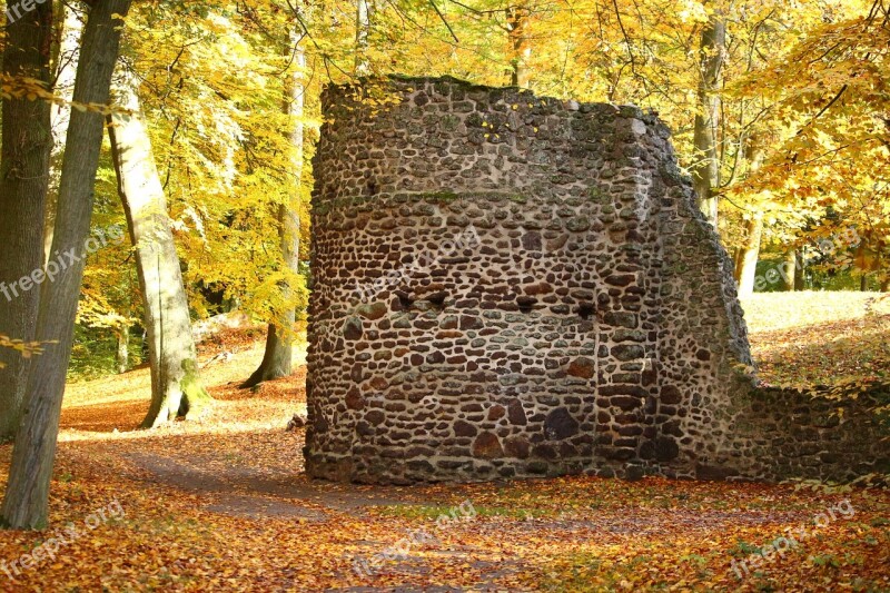 Ruin Masonry Stone Wall Feilenmoos Rasenerz