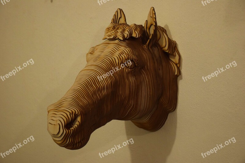 Head Horse Tree Animals Wall