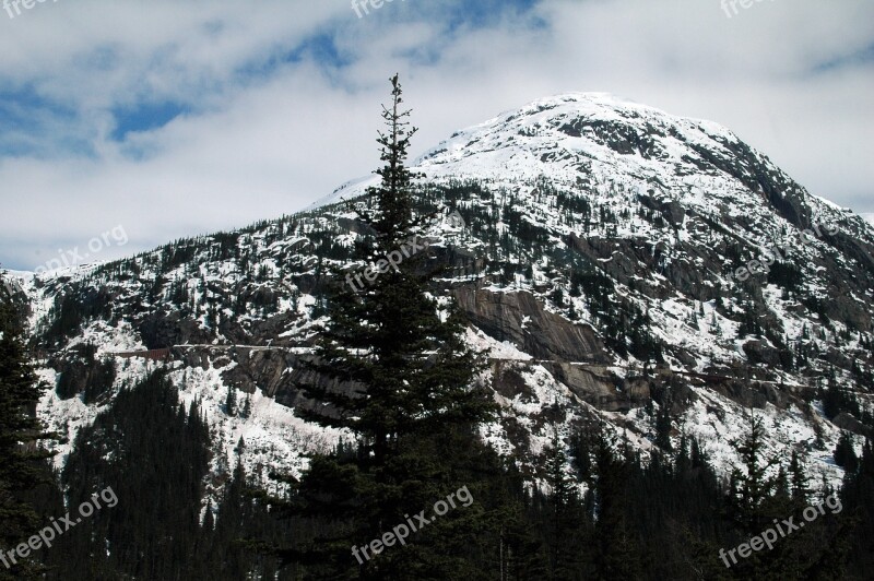 Alaska Snow Mountain Landscape Winter