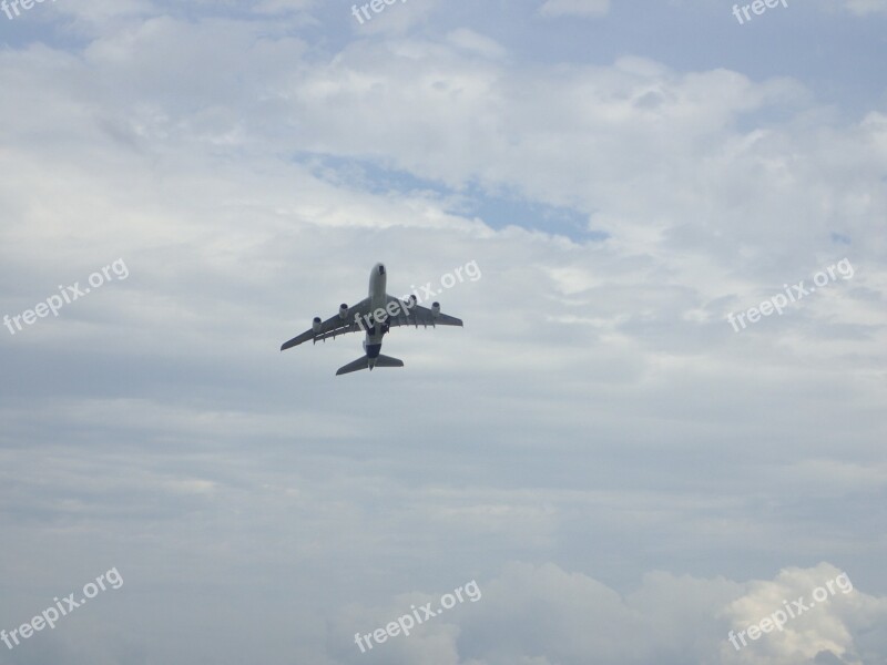 Aviation Flight Plane Sky Rainy