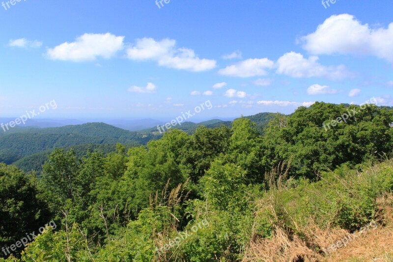 Skyline Sky Blue Mountains Blue Ridge