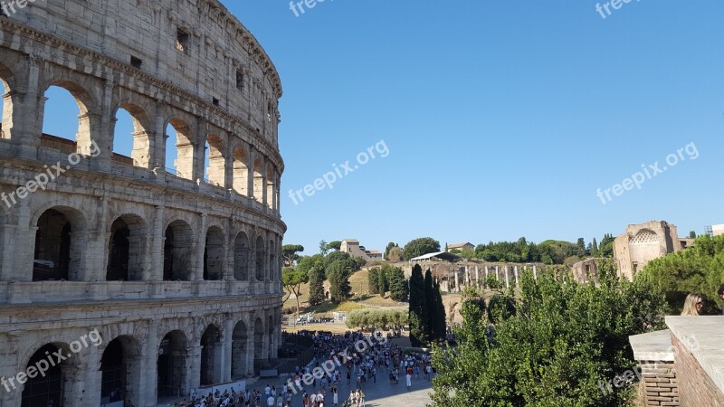 Colosseum Rome Italy Landmark Architecture