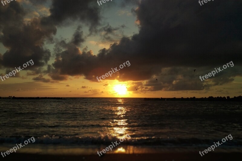 Sky Cloud Wind Sea Beach