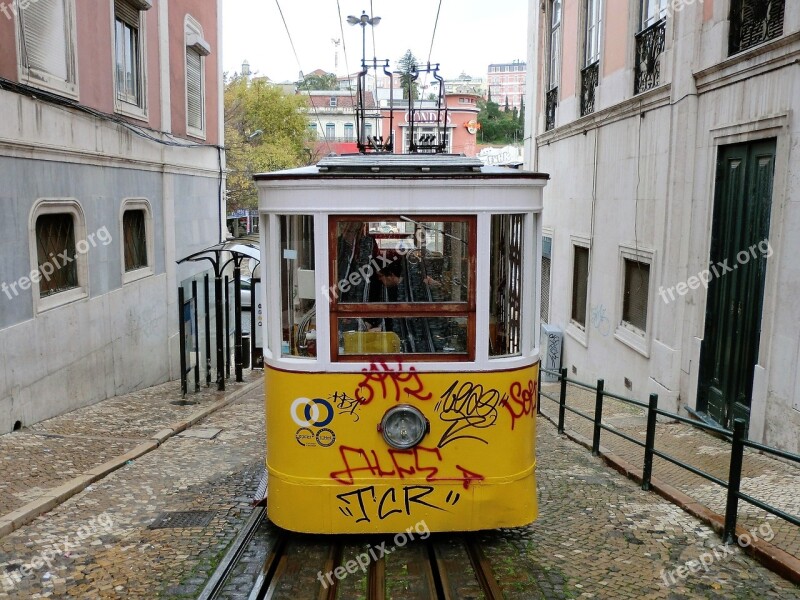 Transport Tram Lisbon Public Transport Tram Tracks