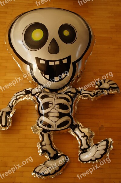 Ghost Skeleton Balloon Spooky Creepy