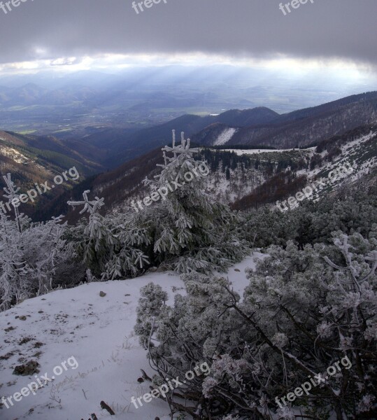 Slovakia Fatra Autumn Country Mountains