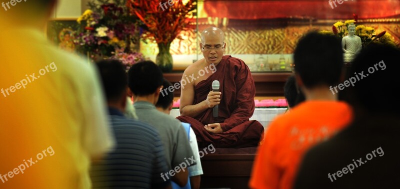 Theravada Buddhism Monk Blessing Blessing Buddhism Buddhist