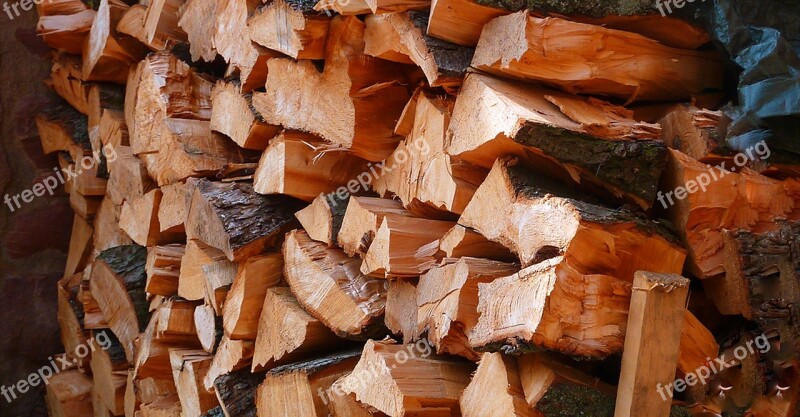 Firewood Wood Fireplace Holzstapel Growing Stock