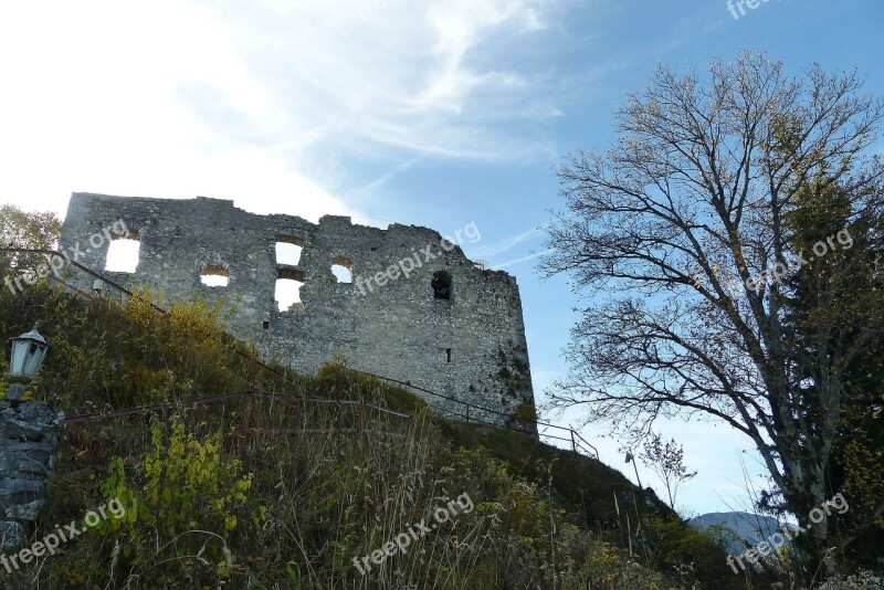 Ruin Falkenstein Falkenstein Highest Castle Of In Germany 1268 M Pfronten