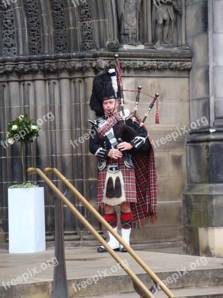 Piper Scotland Bagpipes Free Photos