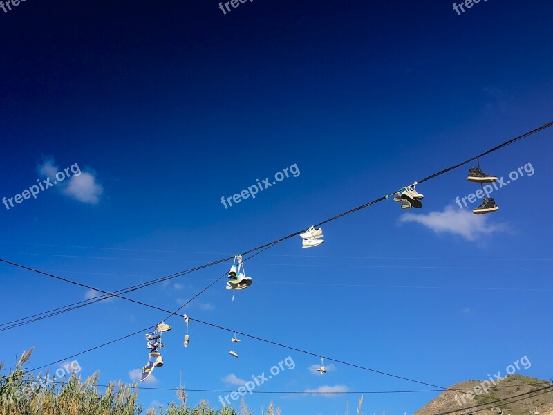 Slippers Cable Hanging Shoes Old Aged