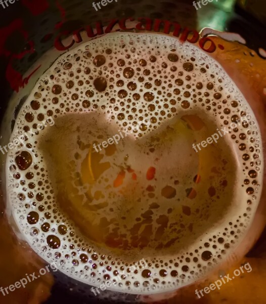 Beer With Love Foam Beer Heart Fresh