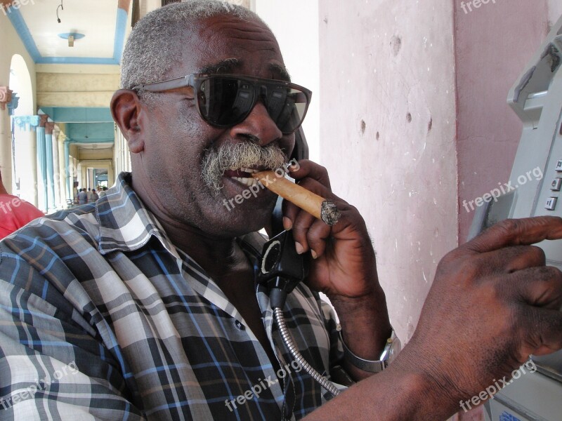 To Call Cuba Man Sunglasses Telephone