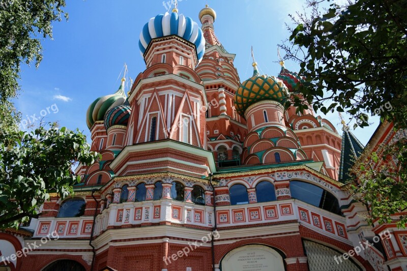 Red Square Church St-basile Saint Basil's Cathedral Russia