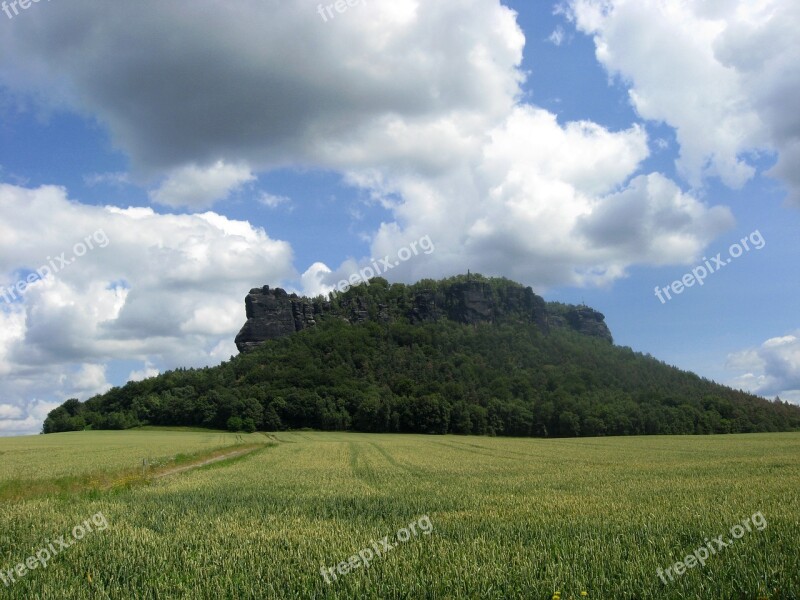 Mountain Table Mountain Clouds Clouded Sky Cloud Mood