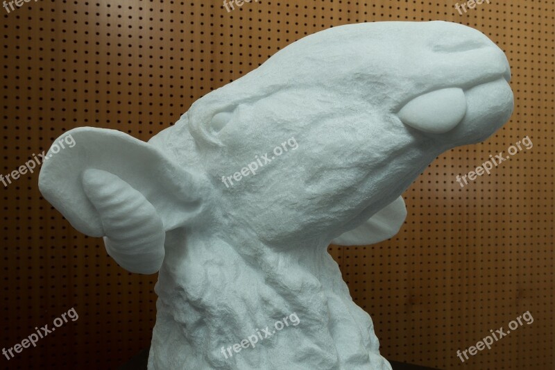 Aries Tongue Marble Art Sculpture