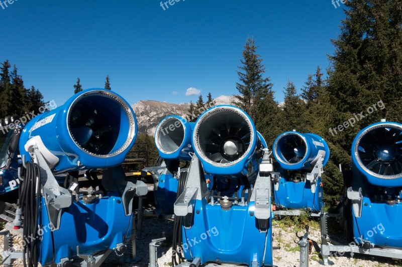 Snow Cannon Parking Autumn Free Photos