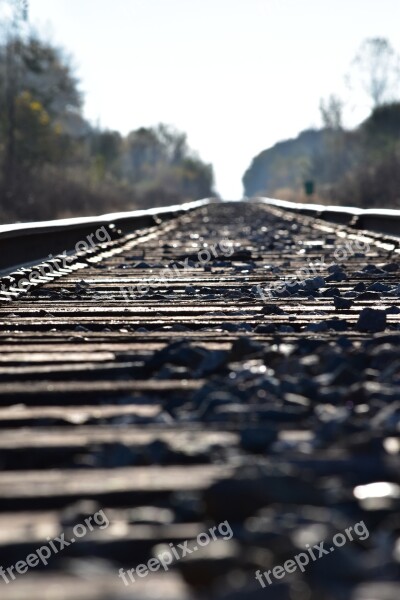 Train Tracks Tracks Rocks Train Railroad