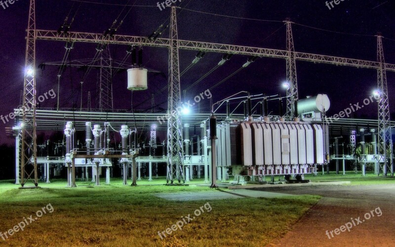 Substation Hdr Creepy Night Surreal