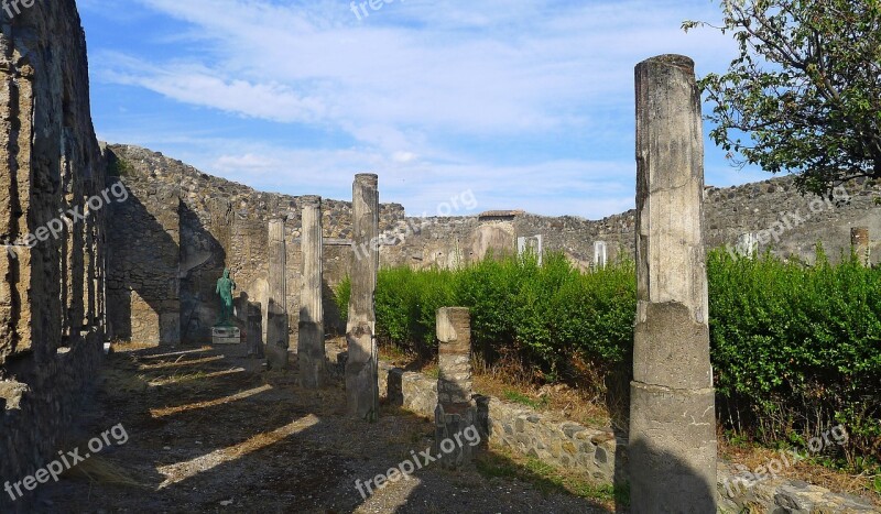 Pompeii Excavations Naples Heritage Italy