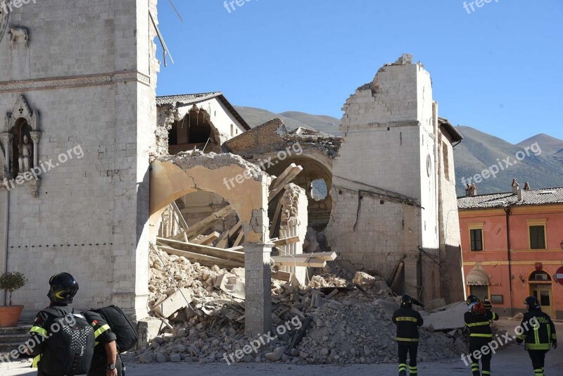 Earthquake Earthquake Italy Norcia San Bendetto Norcia Earthquake Earthquake Norcia