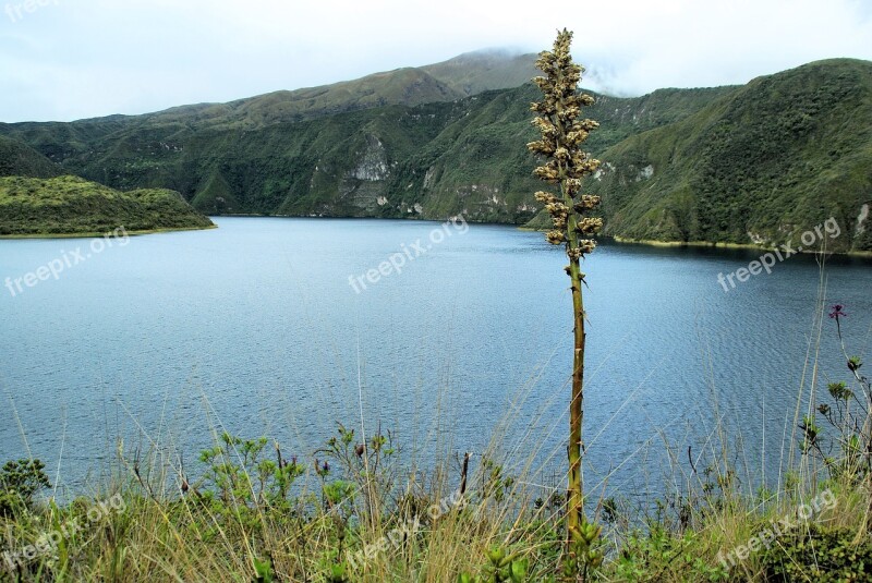 Cotacachi Volcano Ecuador Caldera Crater Lake