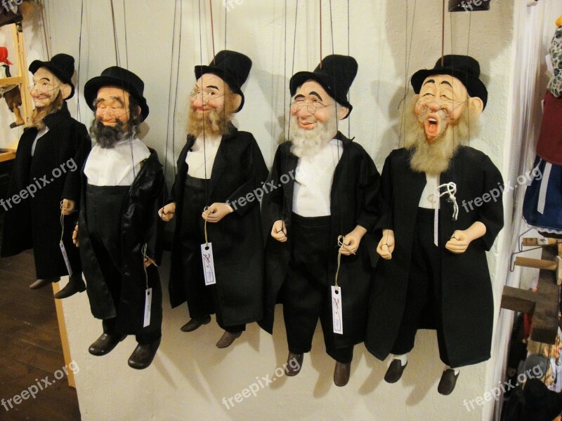 Puppet Jewish Hebrew Caricature Dolls