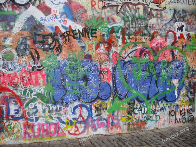 Prague Graffiti John Lennon John Lennon Wall Wall