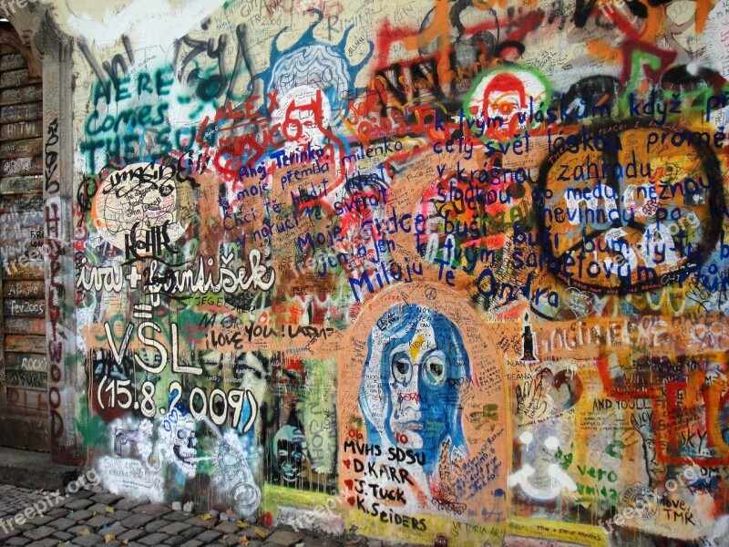 Prague Graffiti John Lennon John Lennon Wall Wall