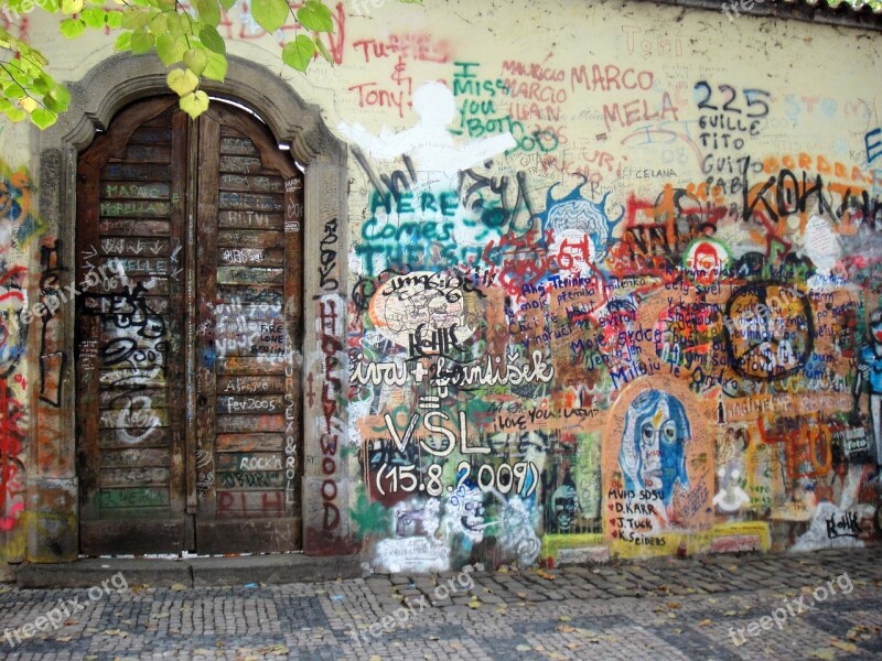 Prague Graffiti John Lennon John Lennon Wall Wall