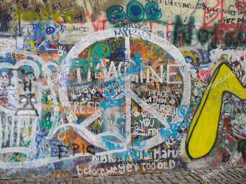 Prague Graffiti John Lennon John Lennon Wall Wall