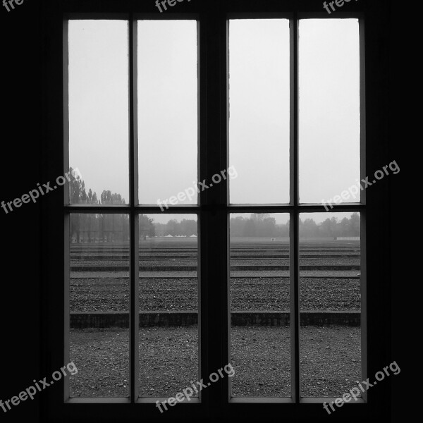 Window Dachau Concentration Camp Germany Glass