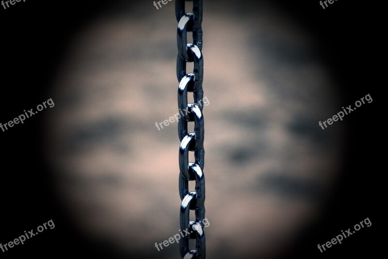 Chain Metal Links Of The Chain Members Metallic