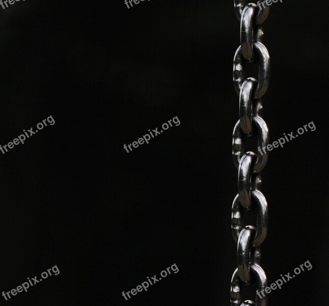 Chain Metal Links Of The Chain Members Metallic