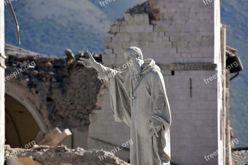 Earthquake Norcia Earthquake Italy Earthquake Norcia St Benedict Earthquake