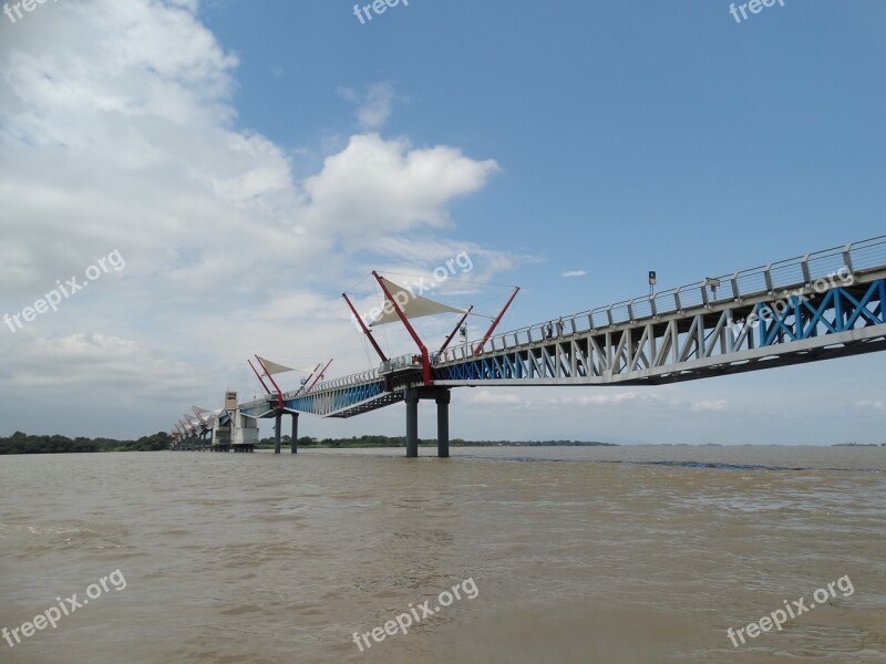 Bridge Santay Sky Water Nature