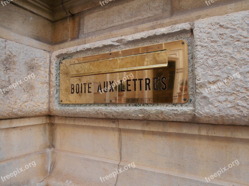 Mailbox France French Monaco Monte Carlo