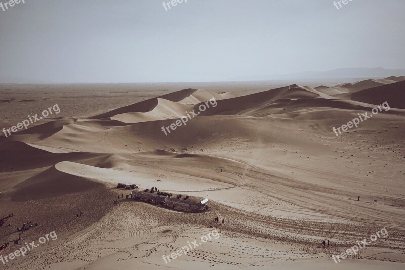 Desert Mingsha Dune Free Photos