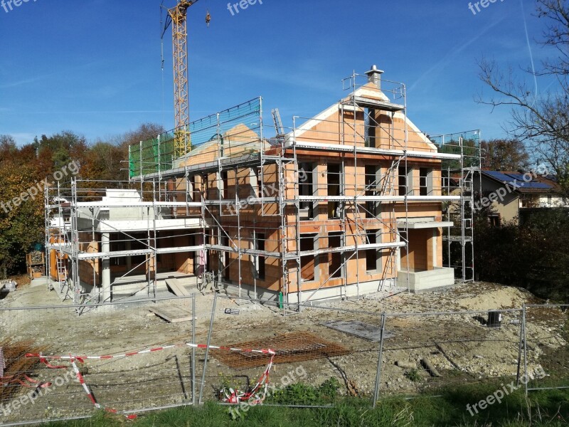 Construction Scaffold House Construction Free Photos