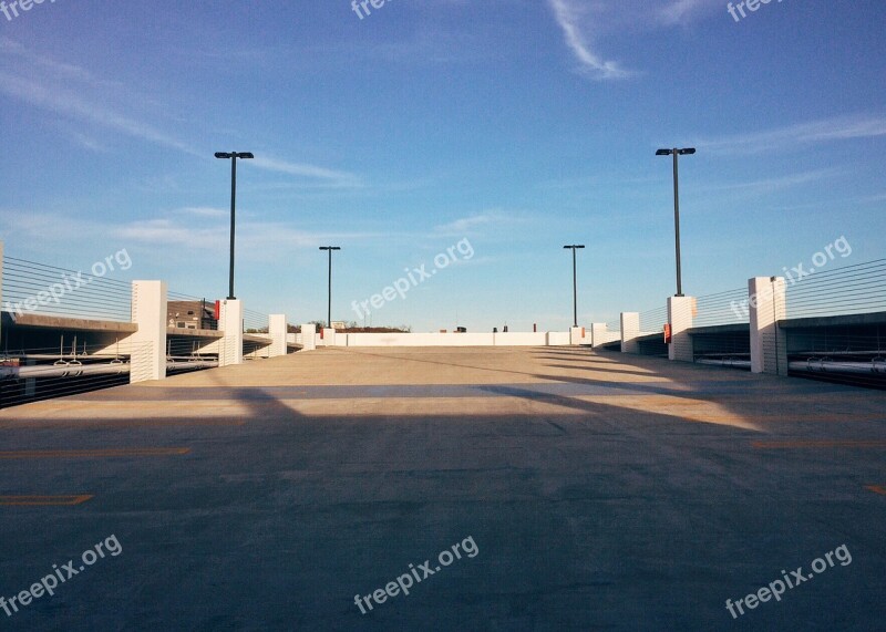 Parking Structure Lot Empty Urban