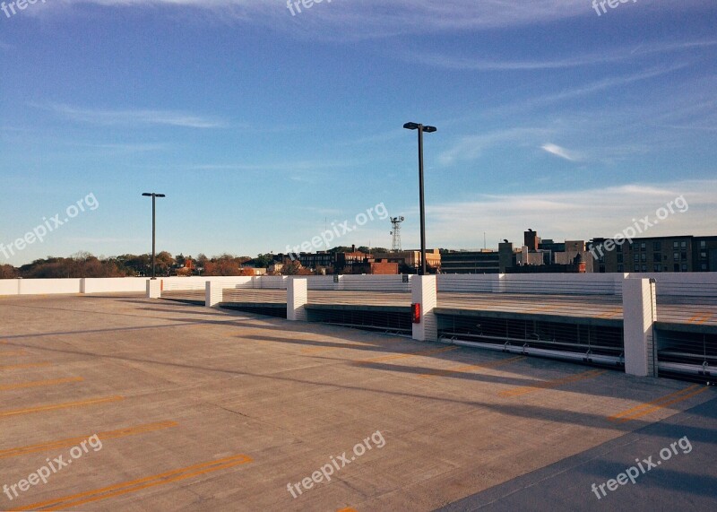 Parking Structure Lot Empty Urban