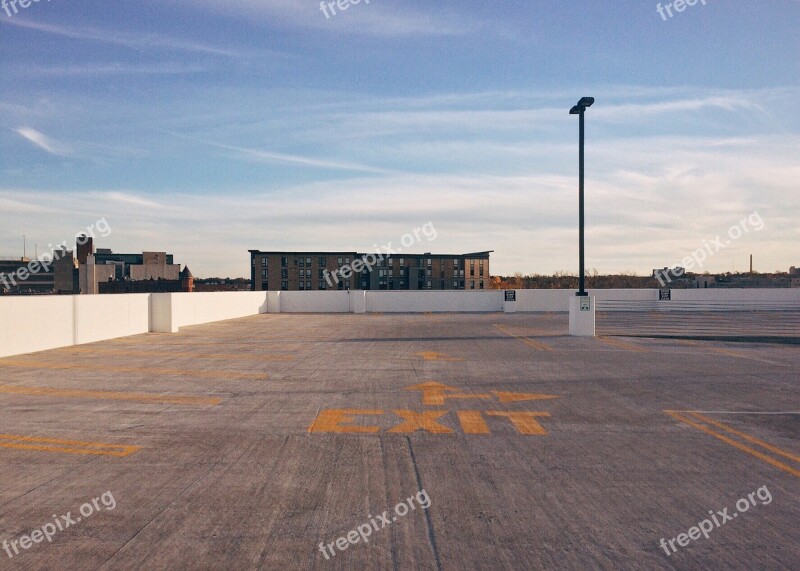 Parking Structure Lot Empty Urban