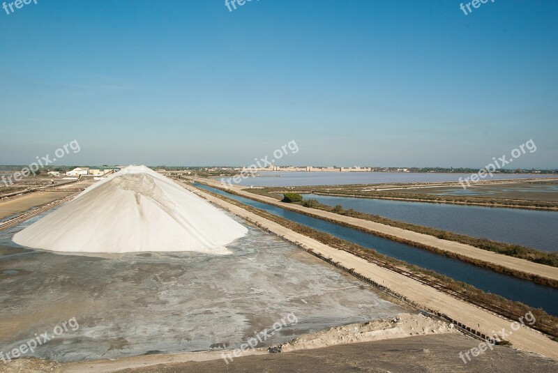 Camargue Aigues-mortes Salt Marsh Salt Mountain Free Photos