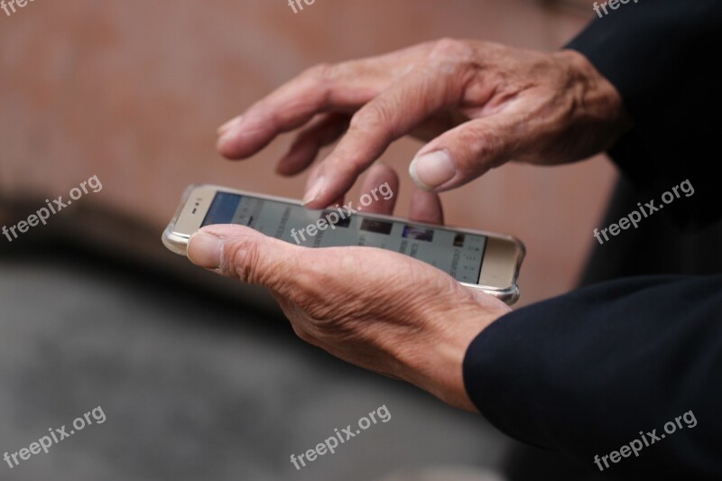 Hands Mobile Phone Smartphone Phone Mobile