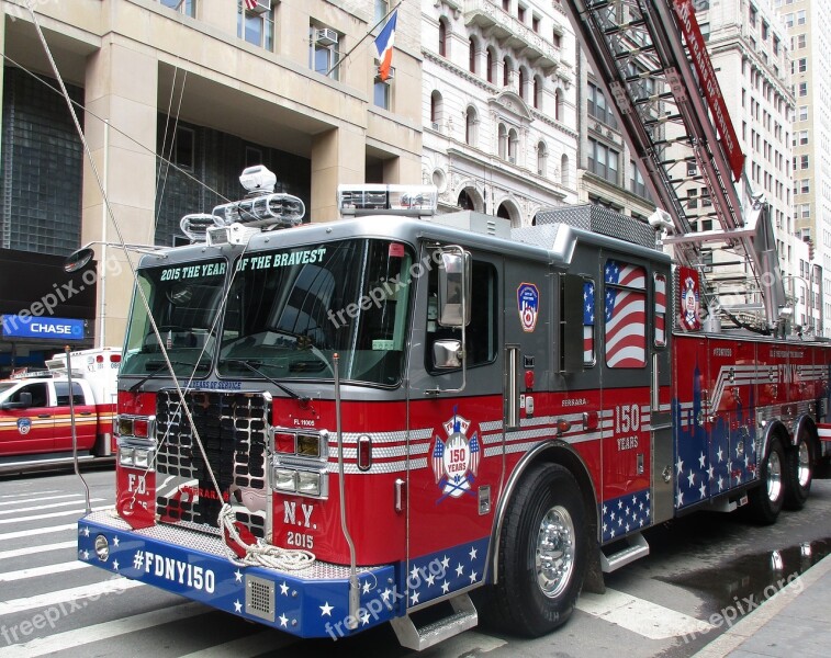 Fire Blue Light Fire Truck Usa Trusk