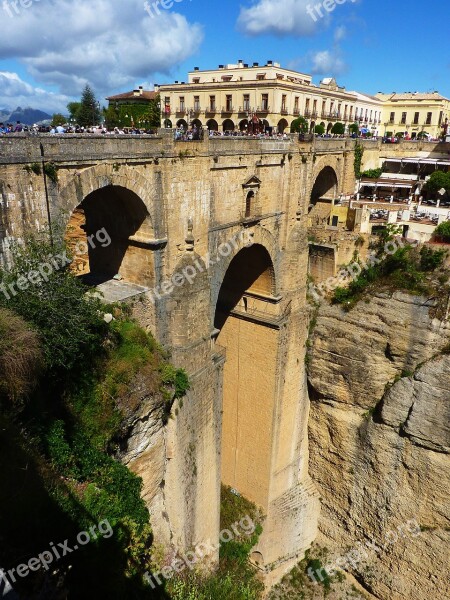 Ronda Bridge Valley Andalusia Free Photos