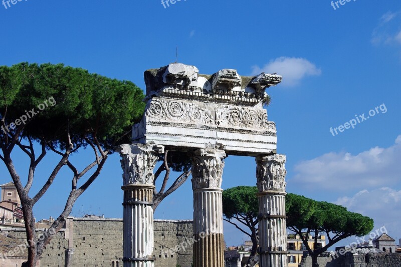 Rome Fori Imperiali Italy Archaeology Via Dei Fori Imperiali