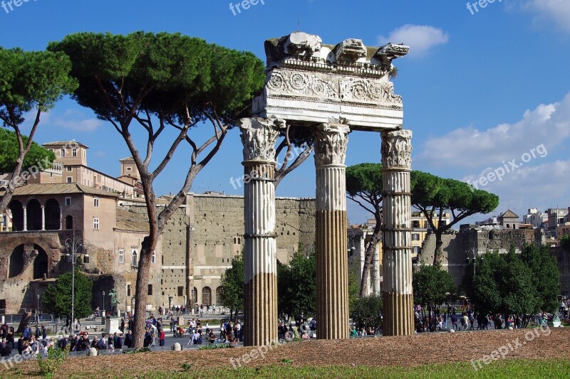 Rome Fori Imperiali Italy Archaeology Via Dei Fori Imperiali