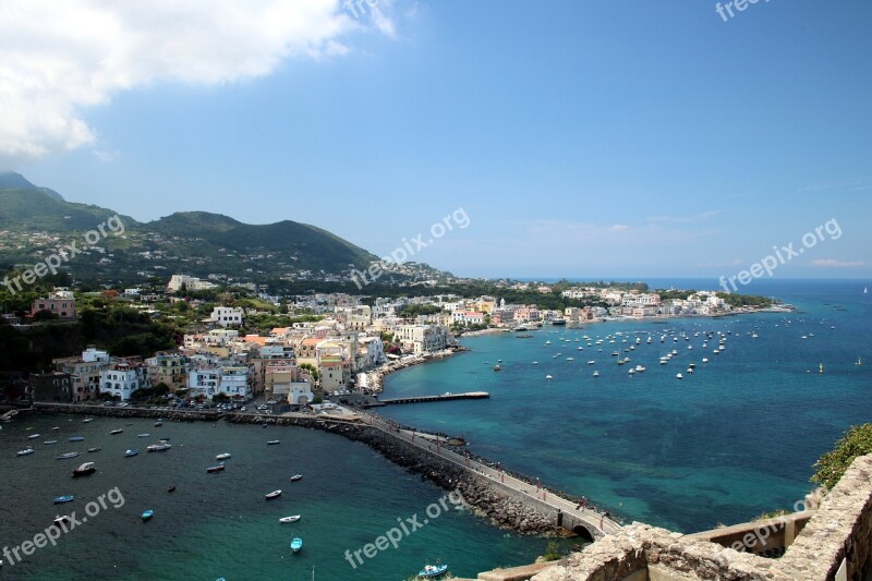 Ischia Italy Mediterranean Sea Island Sea