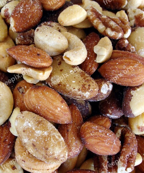 Nuts Almonds Cashews Pecans Food